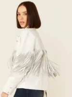 Womens Howling Moon Fringe Leather Jacket