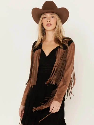 Womens Real Fringe Leather Jacket