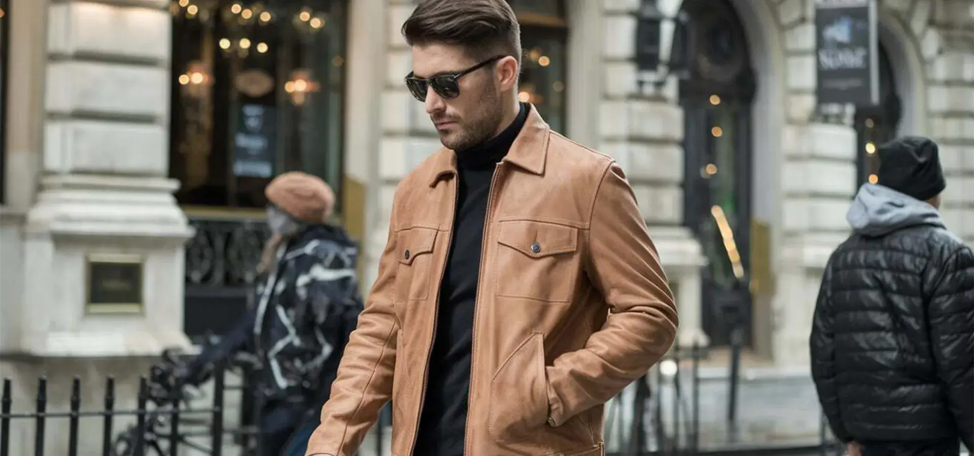 suede leather jacket for men